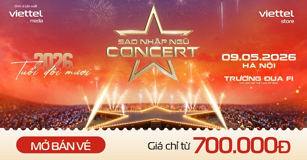 Viettel Store chính thức mở bán vé Sao Nhập Ngũ Concert 2026 - Tuổi đôi mươi