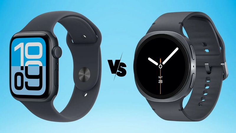 So sánh tổng quan Apple Watch SE 3 và Samsung Galaxy Watch8 