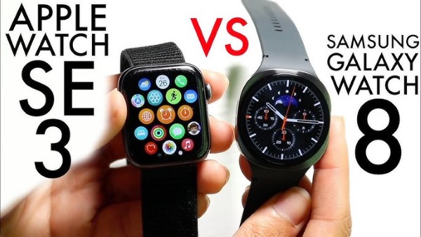 So sánh màn hình Apple Watch SE 3 và Samsung Galaxy Watch8