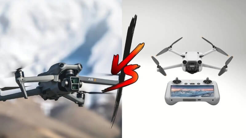 So sánh tổng quan DJI Air 3 vs DJI Mini 3 Pro