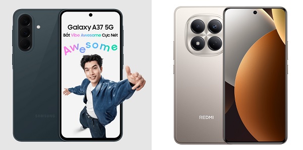 So sánh Samsung Galaxy A37 5G và Xiaomi Redmi Note 15 Pro 4G