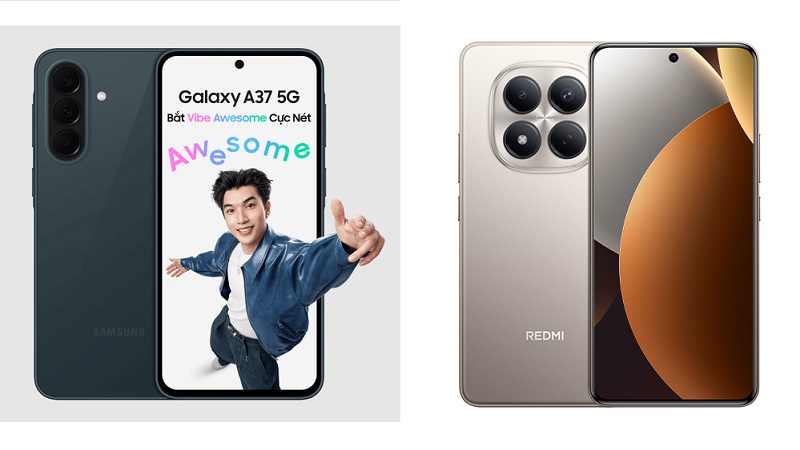 So sánh Samsung Galaxy A37 5G và Xiaomi Redmi Note 15 Pro 4G