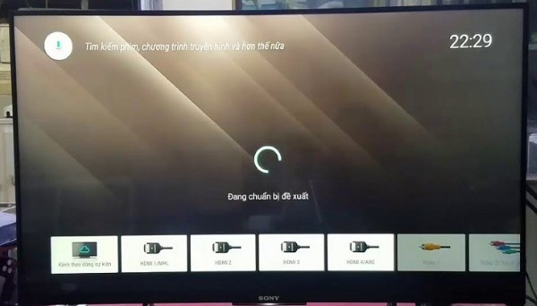 Biểu hiện tivi Sony gặp lỗi Wifi