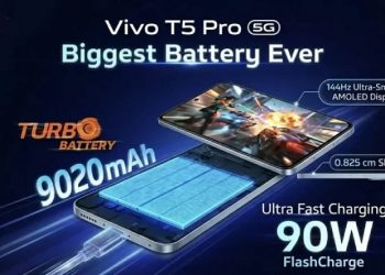Vivo T5 Pro 5G ra mắt: Màn hình OLED 5.000 nits, pin 'khủng' 9.020 mAh cùng Snapdragon 7s Gen 4, giá từ 8,46 triệu đồng
