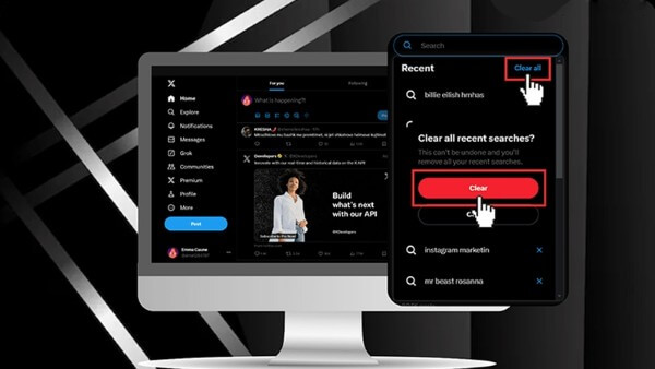 Những lưu ý khi xóa lịch sử tìm kiếm trên X