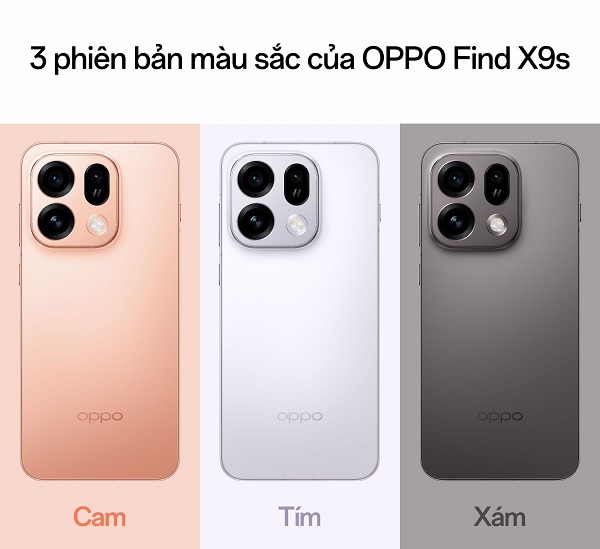 OPPO Find X9s có mấy màu?