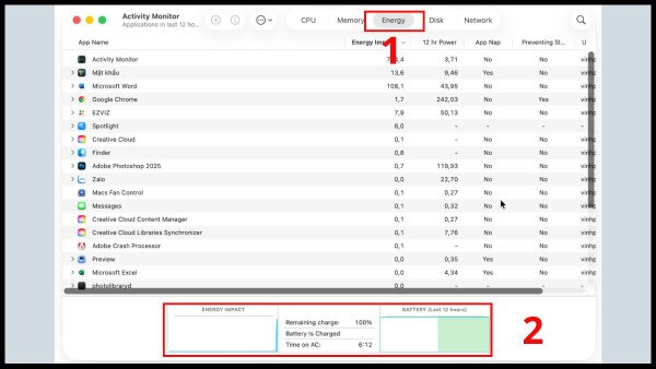 Tab Energy rất hữu ích với người dùng MacBook