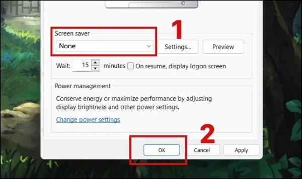 Chọn Settings → nhấn OK