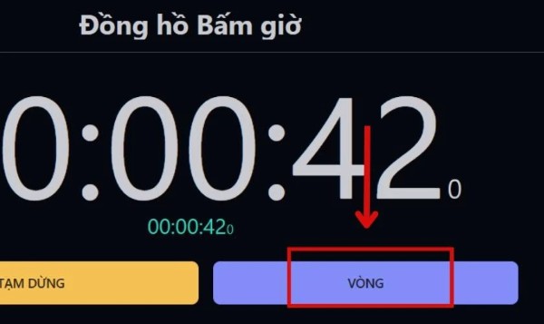 Nhấn chọn Vòng