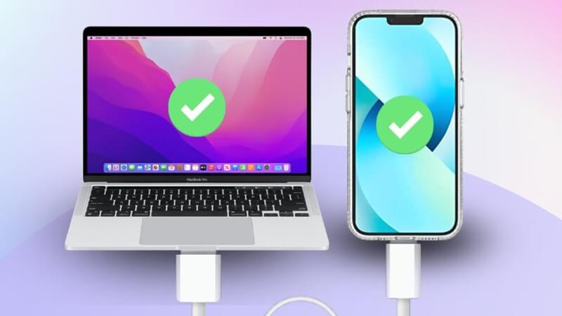 Hướng dẫn kết nối iPhone với máy tính qua cáp USB