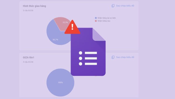 Các lỗi thường gặp và cách xử lý khi sao chép biểu đồ từ Google Form