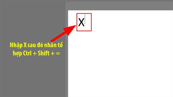 Nhấn tổ hợp phím Ctrl + Shift + =