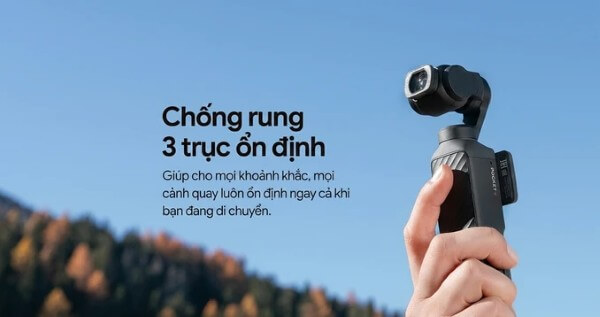 Camera DJI Osmo Pocket 4 Standard với hệ thống gimbal 3 trục