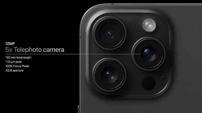 Camera tele giúp chụp các vật thể ở xa thông qua hệ thống thấu kính quang học
