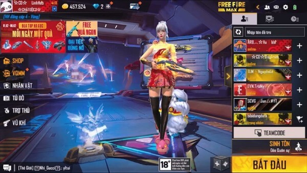 Trải nghiệm Free Fire phụ thuộc nhiều vào nền tảng chạy game