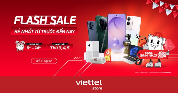 Bùng nổ Flash sale tuần mới với hàng loạt ưu đãi công nghệ cực hot