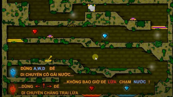 Các nút điều khiển nhân vật trong game