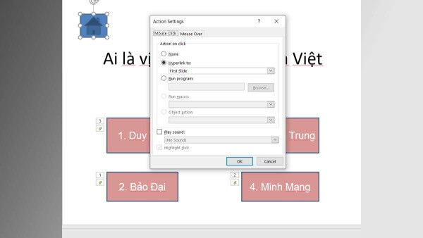 Nhấn OK