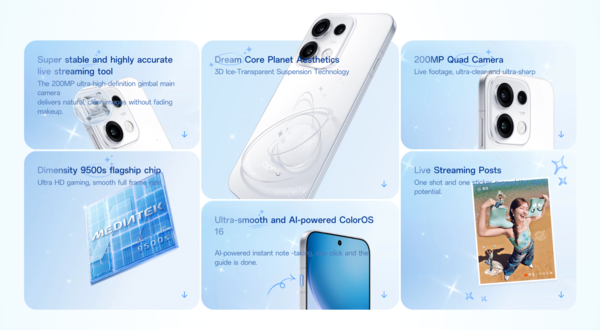 Một số nâng cấp nổi bật trên OPPO Reno16 series