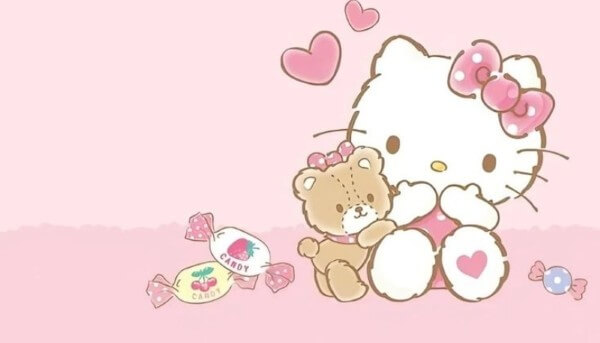 Hình ảnh Hello Kitty mang lại cảm giác thoải mái khi làm việc