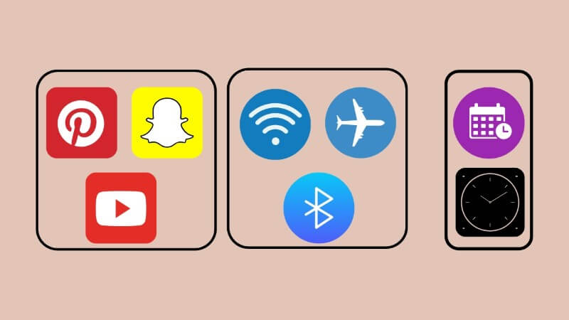 Icon điện thoại đại diện cho ứng dụng, chức năng hoặc tiện ích 
