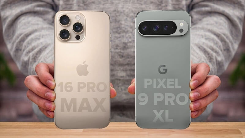So sánh thiết kế iPhone 16 Pro Max và Pixel 9 Pro XL