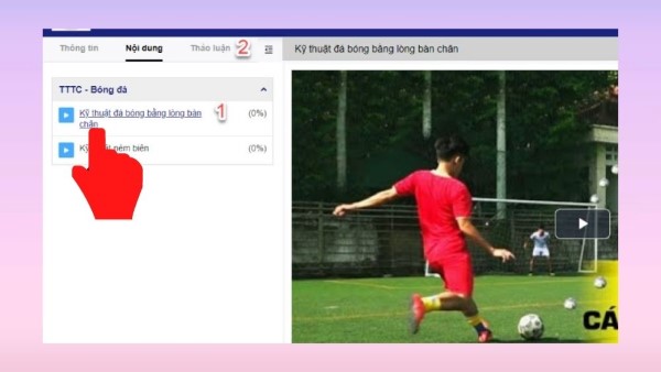 Chọn video muốn xem