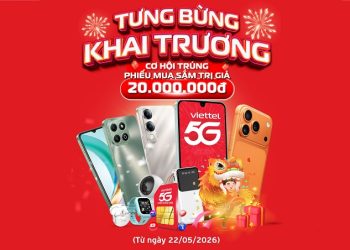 Tưng bừng khai trương Viettel Store Trần Duy Hưng: Smartphone giảm tới 12 triệu, phụ kiện từ 29K, SIM số đẹp, cơ hội trúng phiếu mua sắm trị giá 20 triệu đồng