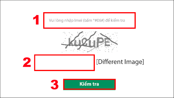 Sao chép và dán số IMEI hiển thị