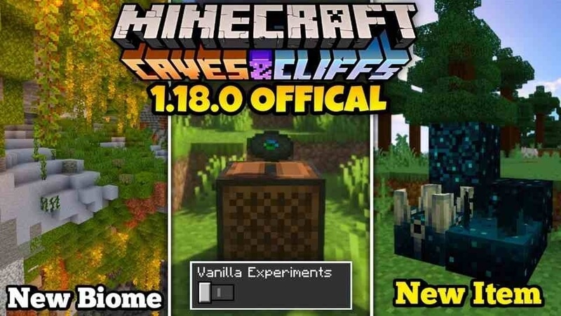 Phiên bản Minecraft 1.18 APK thuộc bản cập nhật Caves & Cliffs: Part II