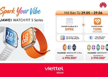 Viettel Store mở bán chính thức Huawei Watch Fit 5 series giá chỉ từ 2.990.000đ