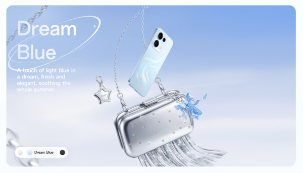OPPO Reno16 Pro màu Dream Blue