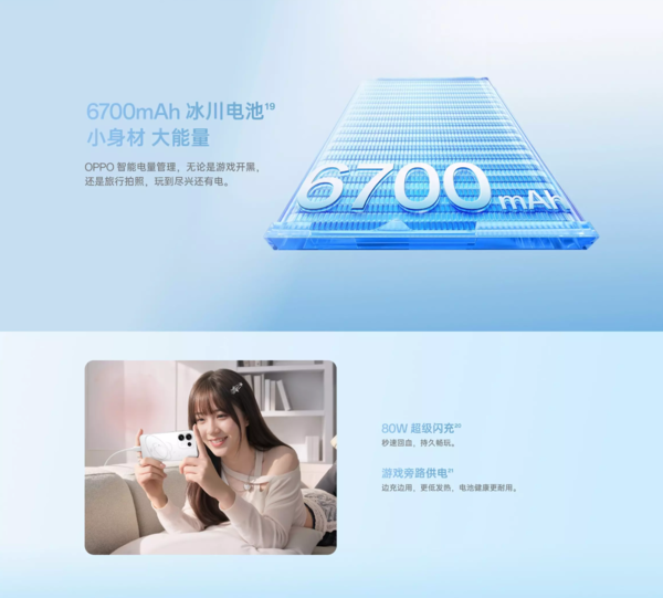 OPPO Reno16 sử dụng sạc nhanh 80W SuperVOOC Flash Charge