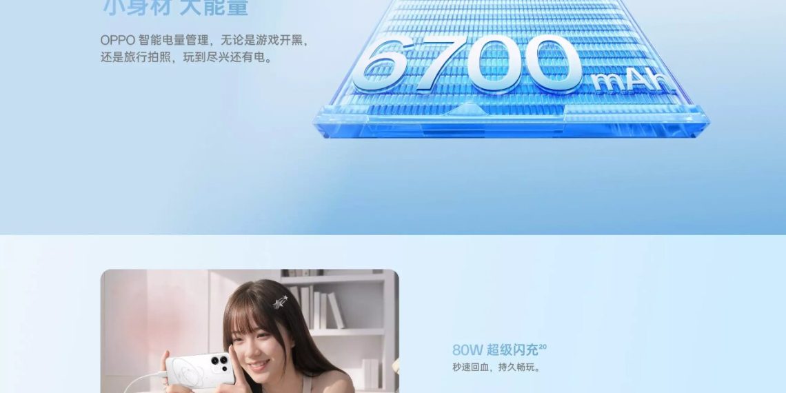 OPPO Reno16 sử dụng sạc nhanh 80W SuperVOOC Flash Charge