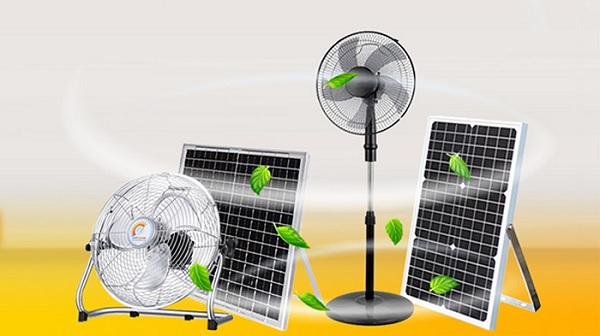 Quạt năng lượng mặt trời có tính linh hoạt cao
