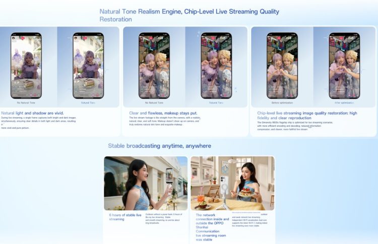 Livestream rõ nét hơn, ổn định hơn với OPPO Reno16
