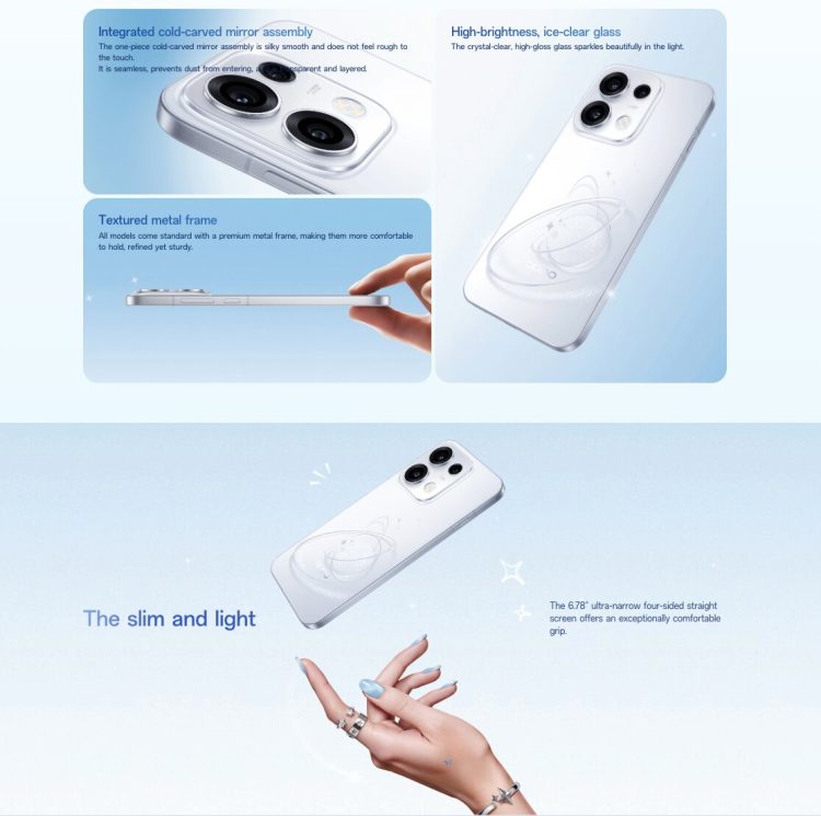OPPO Reno16 Pro mang lại cảm giác cầm nắm đầm tay, chắc chắn