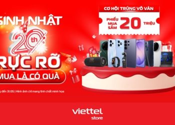 Tổng hợp các chương trình khuyến mãi nổi bật trong dịp sinh nhật 20 tuổi Viettel Store