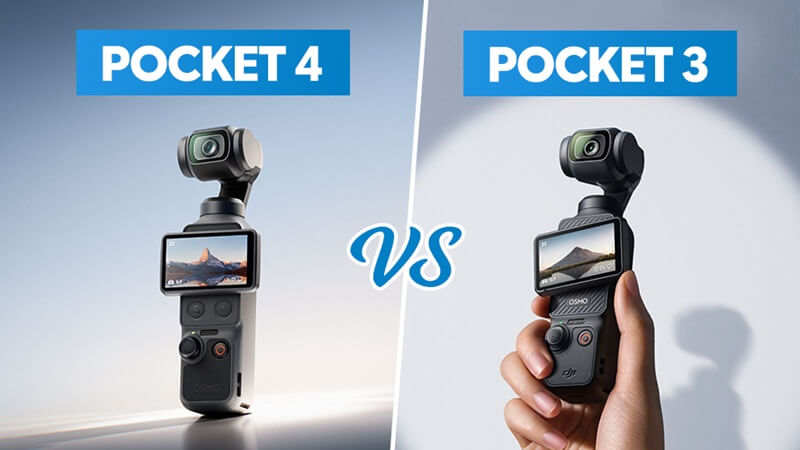 So sánh tổng quan DJI Osmo Pocket 4 và Pocket 3
