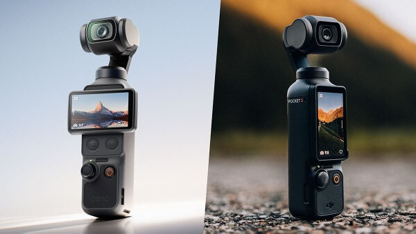 Thiết kế DJI Osmo Pocket 4 và Pocket 3