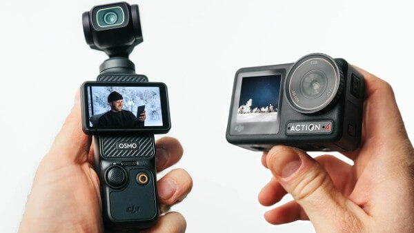Thời lượng pin và bộ nhớ trên DJI Osmo Pocket 4 và Pocket 3