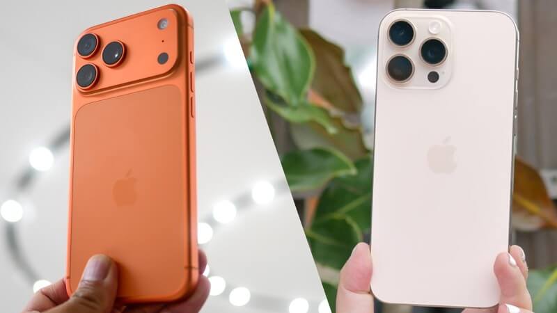 Đánh giá thiết kế iPhone 17 Pro Max và iPhone 16 Pro Max