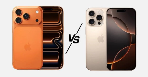 Màn hình trên iPhone 17 Pro Max và iPhone 16 Pro Max
