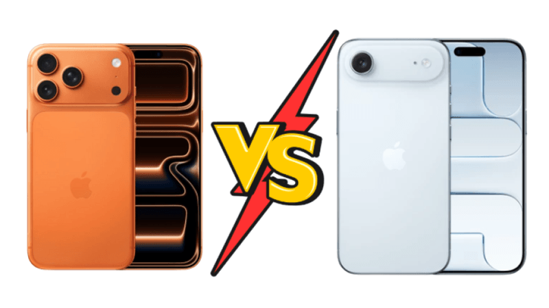 So sánh iPhone 17 Pro Max và iPhone Air với nhiều đổi mới