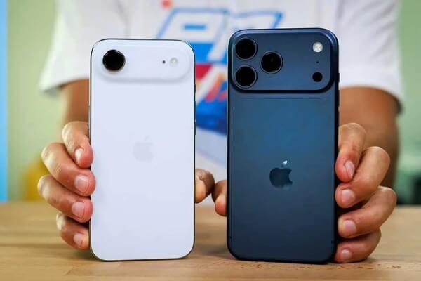So sánh thiết kế iPhone 17 Pro Max và iPhone Air
