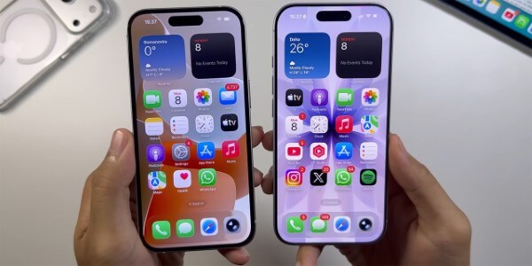 So sánh màn hình iPhone 17 và iPhone 15