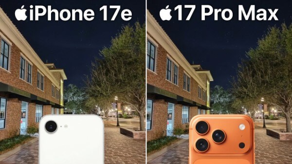 Trải nghiệm camera trên iPhone 17e và 17 Pro Max