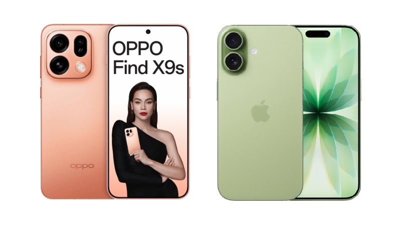 So sánh OPPO Find X9s và iPhone 17
