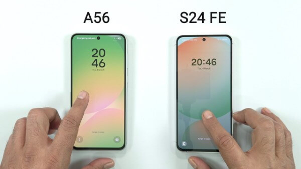 So sánh màn hình Samsung A56 và Samsung S24 FE