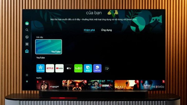 Tivi Samsung chạy trên hệ điều hành Tizen OS độc quyền